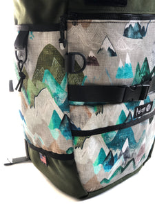 4.0 OD Green Backpack + Call of the MTNS Print