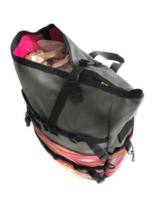 4.0 Gray Backpack + Pink Southwestern Print